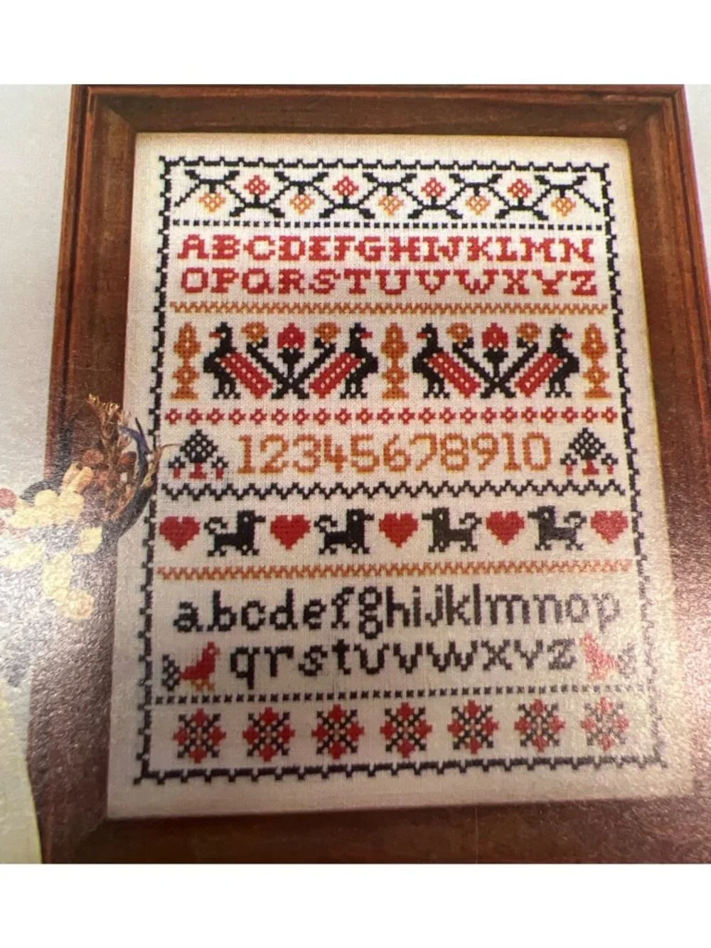 4 Cross-Stitch Sampler Patterns Book  Alphabet Floral Wedding Birth Designs